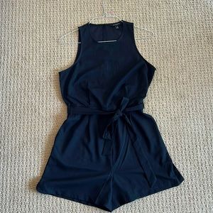 Black banana republic romper. Size 8. Dressy. Only worn once.